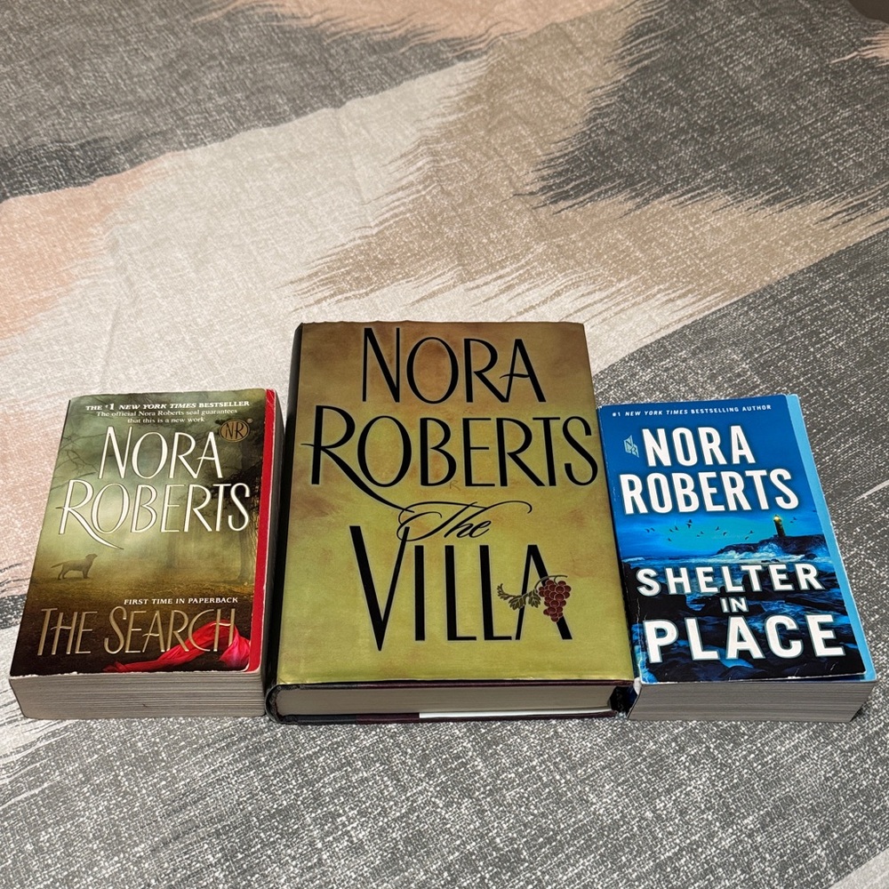 The Search, Shelter In Place, The Villa by Nora Roberts